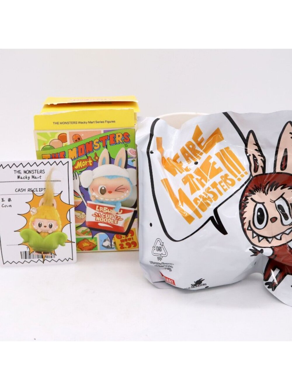 The Monsters Wacky Mart Labubu CORN Figure Pop Mart Sealed in Bag US‎ Seller